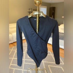 Abercrombie Seamless Fabric Wrap Bodysuit